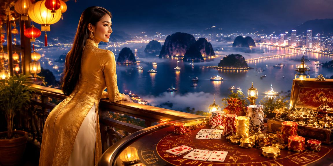 Bối cảnh Hội An và baccarat minh họa câu hỏi về mẹo và rủi ro