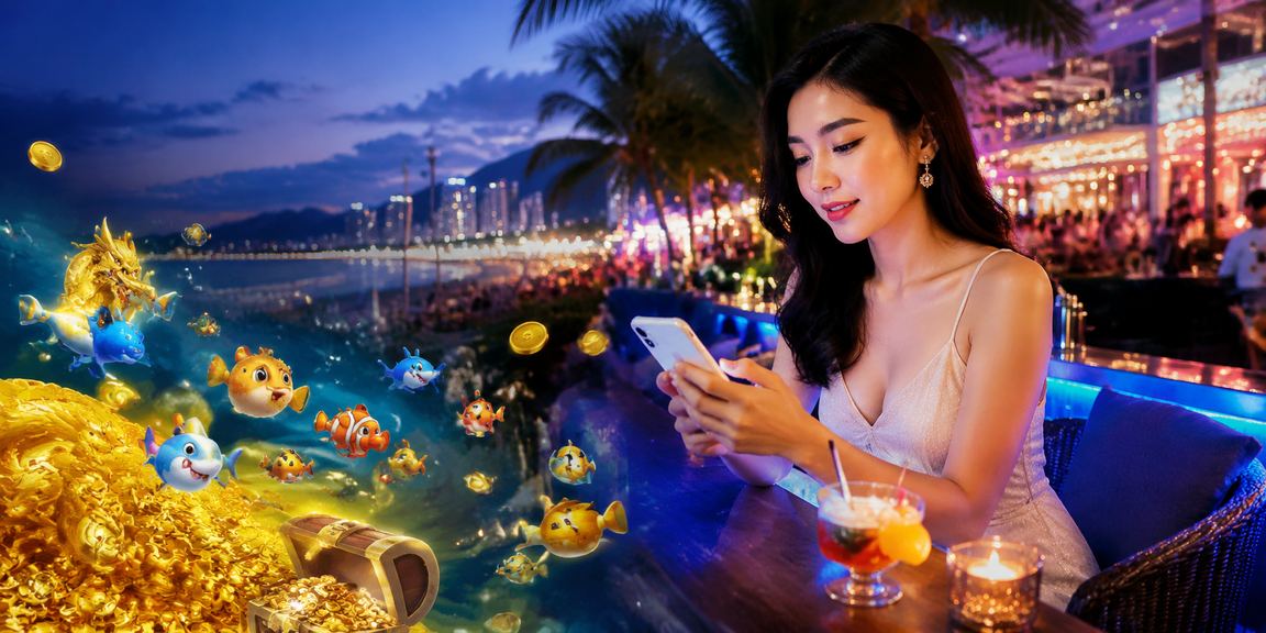 Bãi biển Nha Trang minh họa trải nghiệm casino mobile cho người Việt